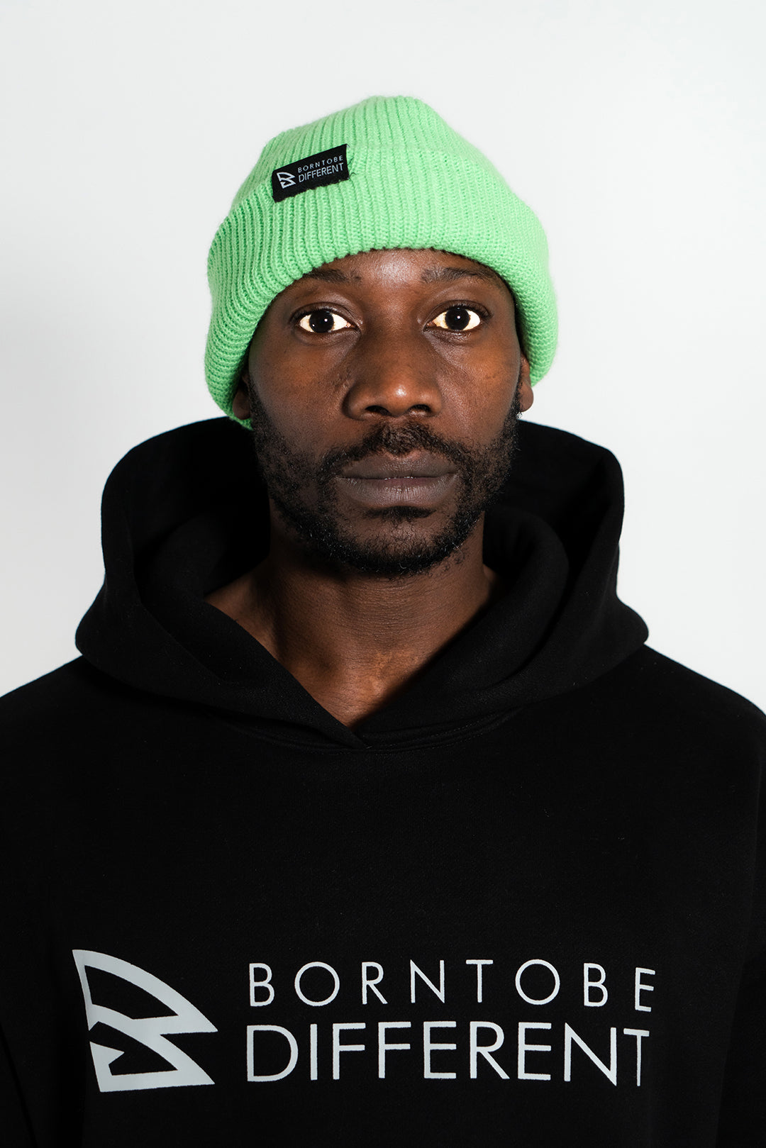 B2BD GREEN BEANIE HAT