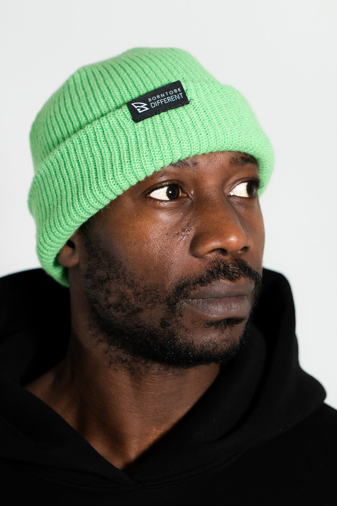 B2BD GREEN BEANIE HAT