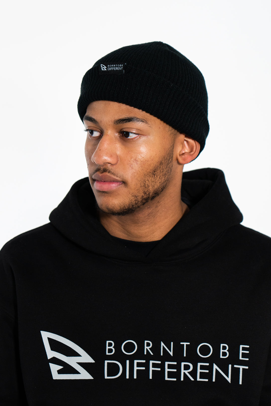 B2BD BLACK BEANIE HAT