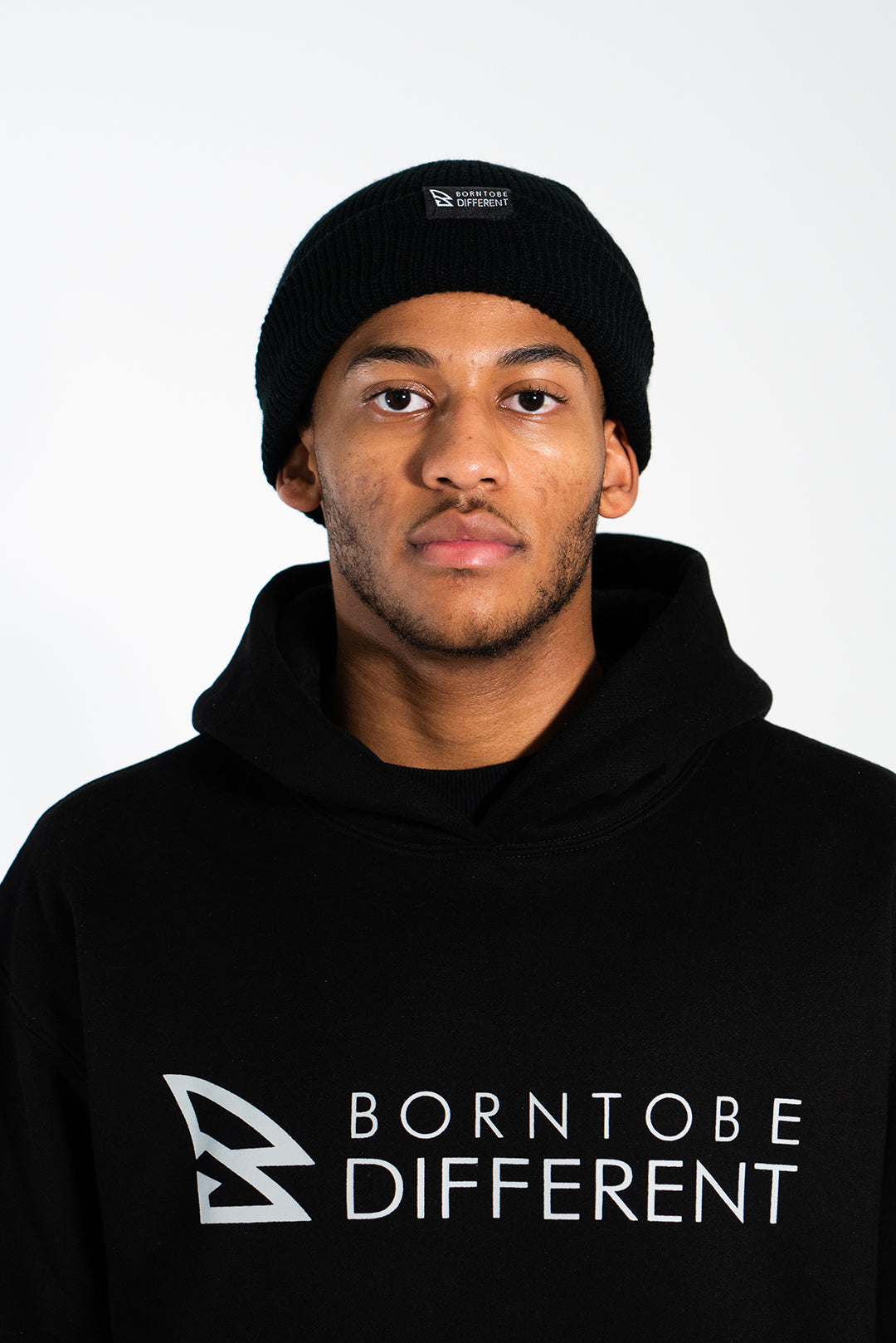 B2BD BLACK BEANIE HAT