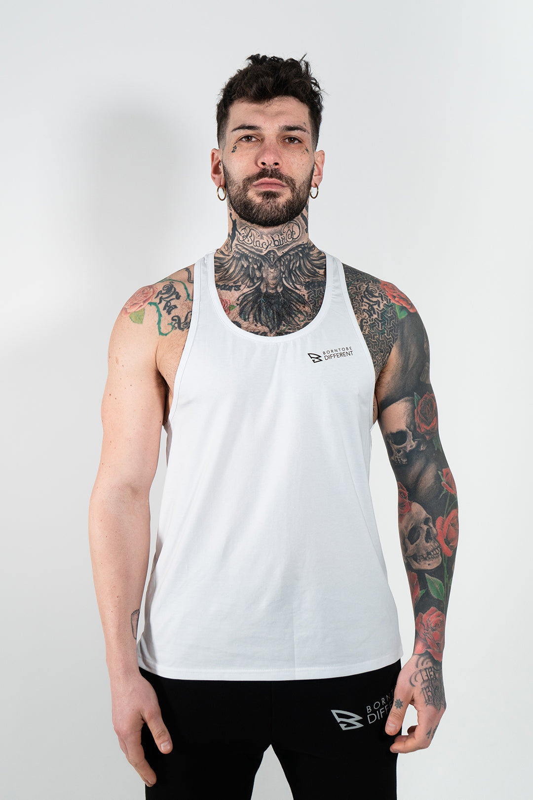 B2BD MENS WHITE TANK TOP