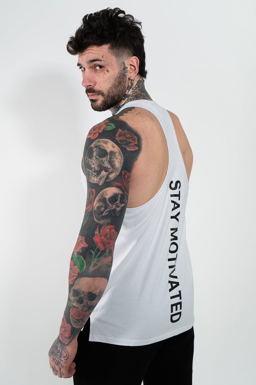 B2BD MENS WHITE TANK TOP