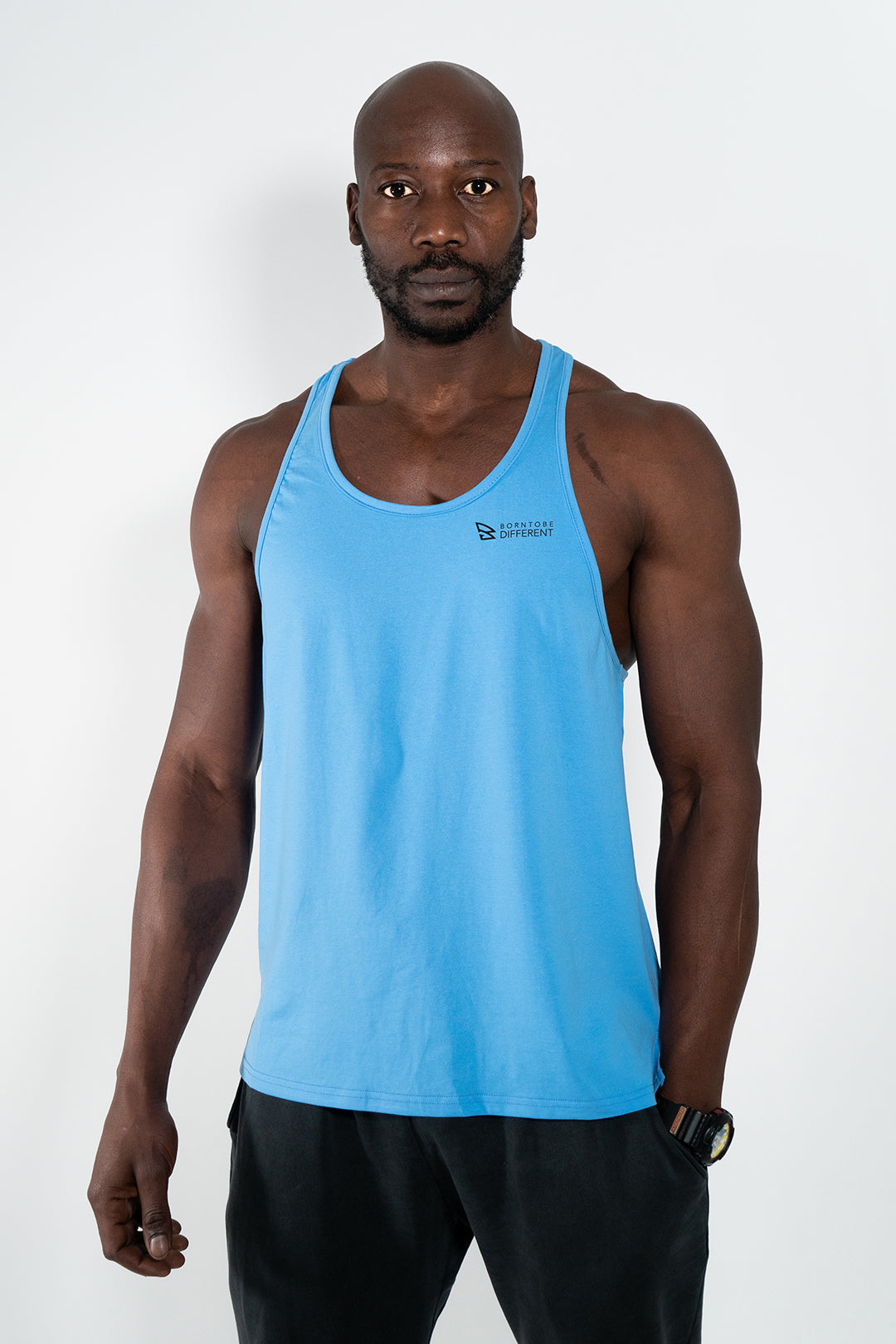 B2BD MENS SKY-BLUE TANK TOP