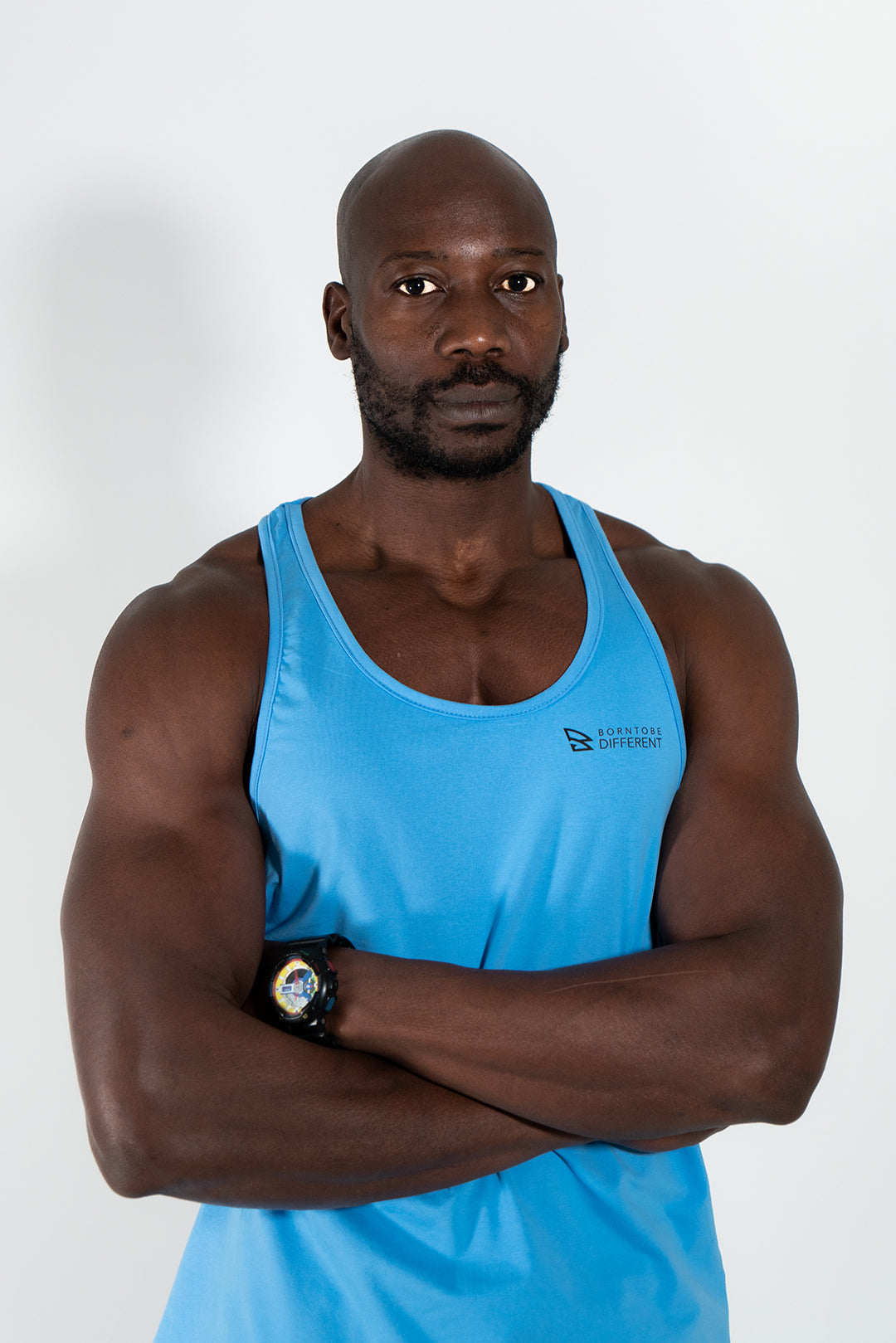 B2BD MENS SKY-BLUE TANK TOP