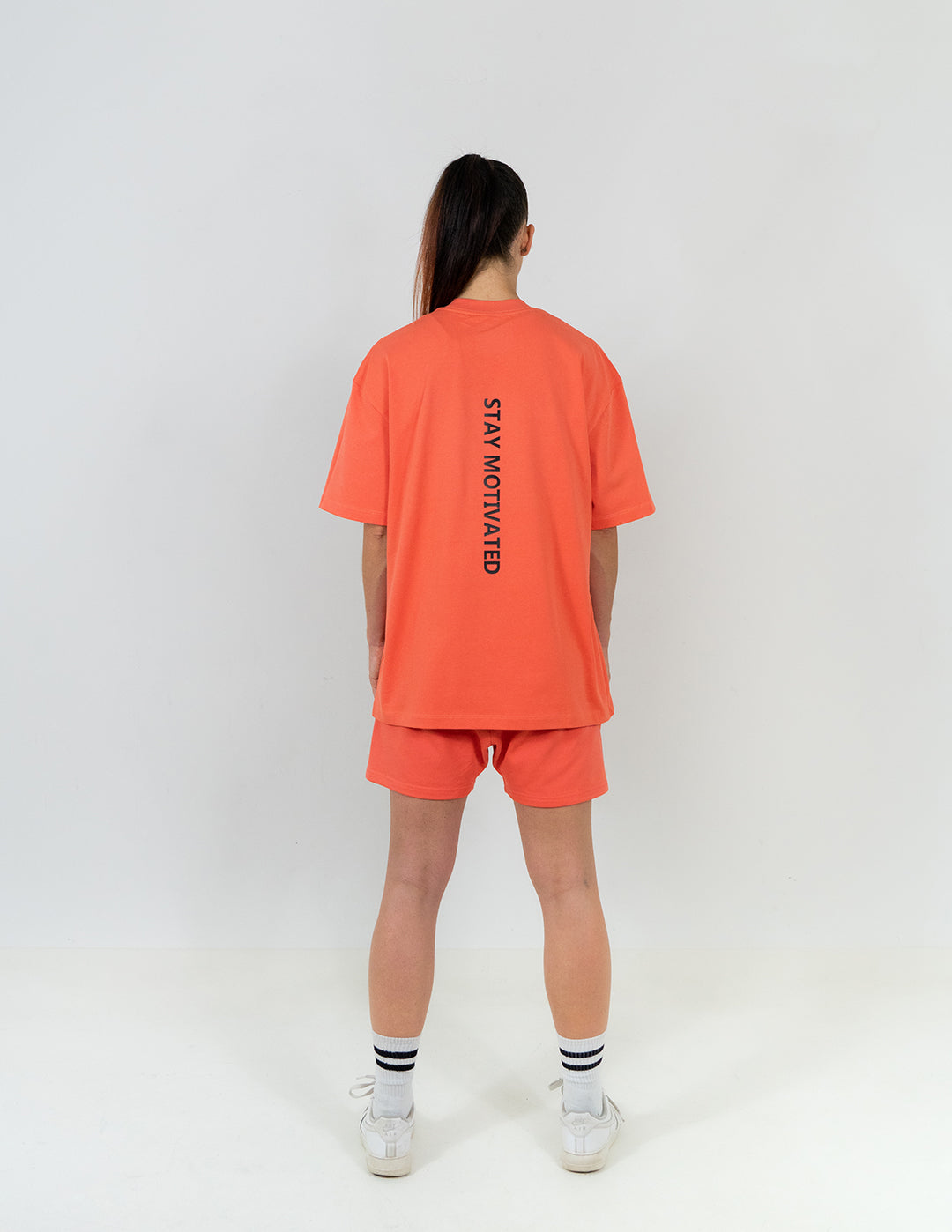 B2BD PEACH-RED OVERSIZED SHORTS