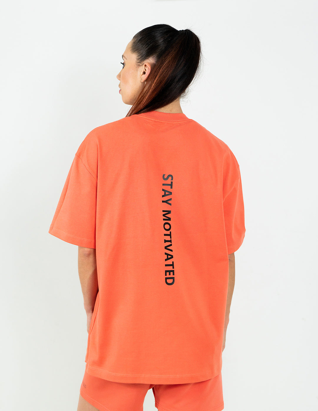 B2BD PEACH-RED OVERSIZED T-SHIRT